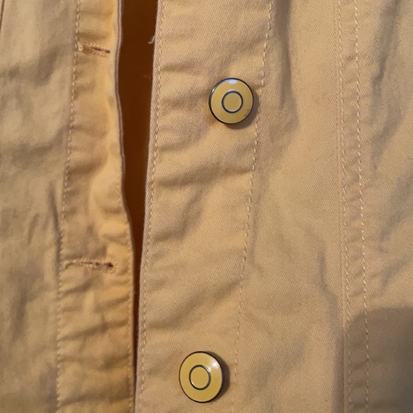 Charter Club Yellow Button Up Jacket Small Women’s - Picture 3 of 4